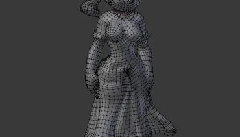 Прозрачная сетка D&D Style Girl Quads 1
