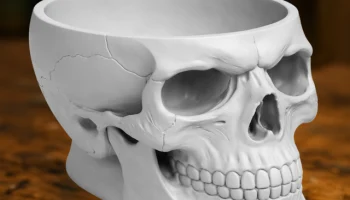 Skull Bowl - анатомический контейнер для черепа...