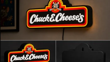 Светодиодный световой короб Chucky Cheese | Многоцветная...