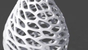 Элегантная решетчатая ваза, распечатанная на 3D-принтере... 1