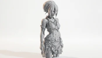 Фигурка девушки аниме, персонаж манги, 3D-печать 1