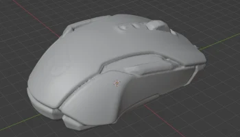 Мышь Roccat Kone AIMO 3D-сканирование 1