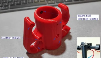 Крючок для багажа и замок цепи (U-Lock) для самоката Xia...