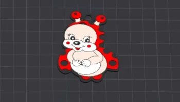 брелок/ожерелье Cuta Animal, божья коровка Лаура