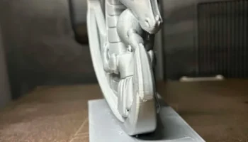 Девушка с драконом-фантазия 3D-печатная статуя 6