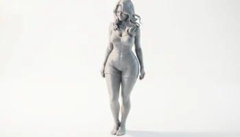 Фигурка девушки в боди, женский персонаж, 3D-печать 1