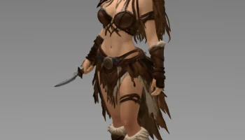 Huntress of the Wild - Savage Hunter RPG Miniature Huntress of the Wild - Savage Hunter RPG Miniature