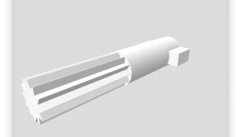 Optimized STL of the Tube for "Knob for bathtub/Badewann...