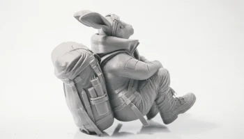 Фигурка космонавта "Походный кролик" для 3D-печати 3