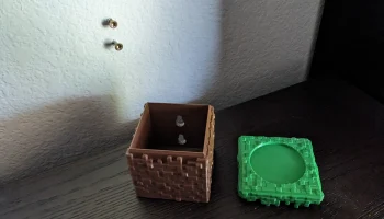 Настенная подставка для Minecraft из травяного блока Amiibo 1