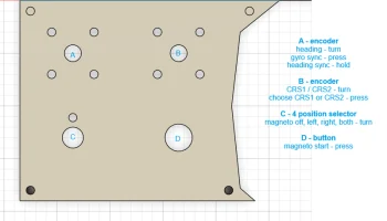 Стек симулятора полета для Saitek Yoke 4