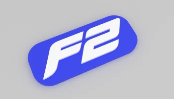Магнит на холодильник Формула 2 - логотип F2......