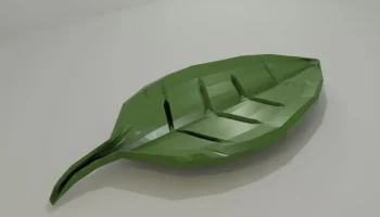 Мыльница из листьев