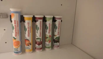 Brausetabletten-Halter f&uuml;r 5 R&ouml;hrchen
