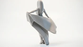 Женская фигурка пляжной девушки 3D для печати 3
