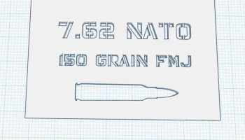 Трафареты для маркировки банок с патронами 7,62x51/.308 (... 2