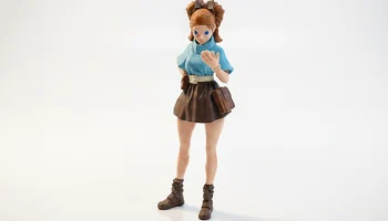 Симпатичная фигурка девушки в стиле чиби для 3D-печати