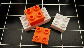 Совместимый с Lego Duplo строительный блок 2x2