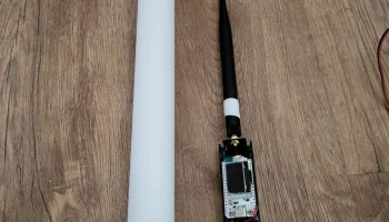 Каркас для размещения Heltec V3 в сантехнической трубе