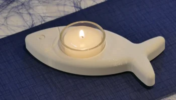 Украшение стола Ихтис (Рыба) для чайной свечи......