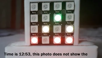 Часы WS2812 из спичечных коробков 1