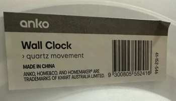 Подставка для настенных часов Kmart Anko 1
