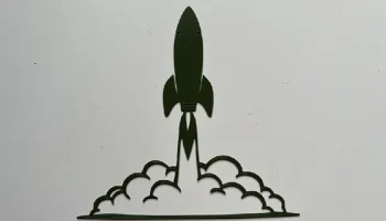 Настенный рисунок "Запуск ракеты №1"......