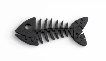 Шарнирно-сочлененный гибкий скелет из рыбьей кости Fidget... 1