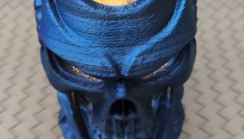 Terminator Skull - Светодиодный подсвечник для чая 4