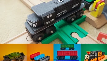 Игрушечный поезд Norfolk Southern (совместим с BRIO / IKE...