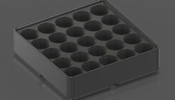 Держатель батареи Gridfinity AA 2x2