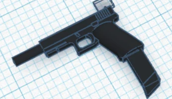 Модифицированный пистолет Lego (Glock) Модифицированный пистолет Lego (Glock)
