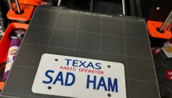 Номерной знак радиооператора Sad Ham - TX