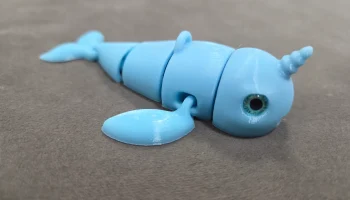Шарнирный брелок Narwhal, совместимый со стеклянным глаз... 4