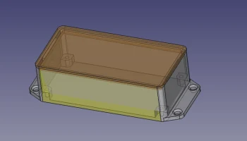 Параметрический шаблон шаблона корпуса с защелкой FreeCAD 5