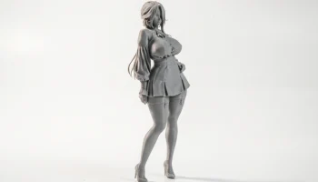 Фигурка девушки аниме женского персонажа для 3D-печати 2