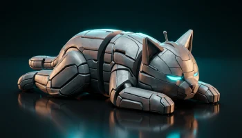 Фигурка шарнирного механического кота IRONBOX FlexiCat Фигурка шарнирного механического кота IRONBOX FlexiCat