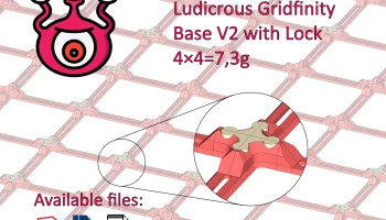 Базовая пластина Ludicrous Gridfinity с замком