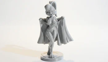 Фигурка девушки-кролика женского персонажа для 3D-печати 1