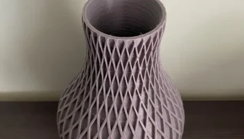 Ваза Modern Raute Grau 3D Druck 2