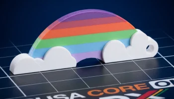 Многоцветный брелок Rainbow (виртуальные экструдеры / Co...