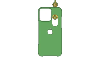 Чехол для iPhone 16 Pro Max с выдвижным пальцем 1