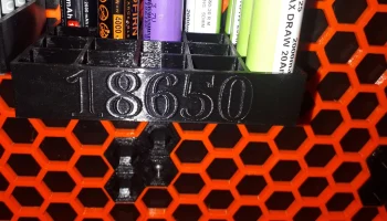 Простой держатель ячеек 18650 для сотовой стенки для хра...