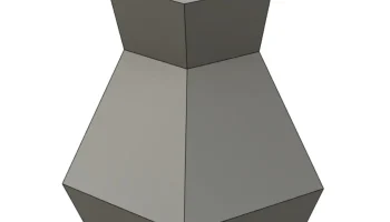 Простая низкополигональная ваза 1