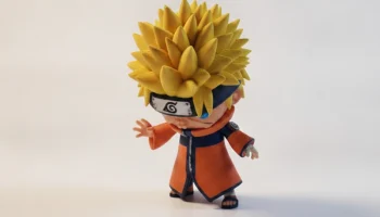 Chibi Gon Freecss From Hunter X Hunter с фигуркой удочки...