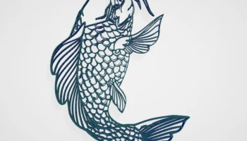 KOI_3 Настенное искусство с рыбками......