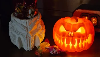 Цветочный горшок Demonic Skull, ваза в стиле DOOM на Хэлл... 1