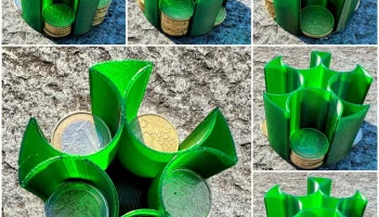 Контейнер для монет в подстаканнике... 1