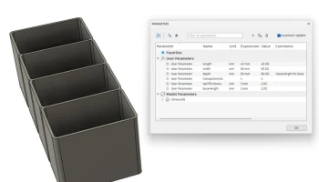 Органайзер для кухонных пакетов (настраиваемый в fusion360)