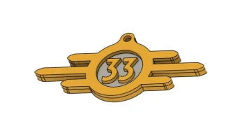 Брелок и магнит Убежище 33 из Fallout Брелок и магнит Убежище 33 из Fallout